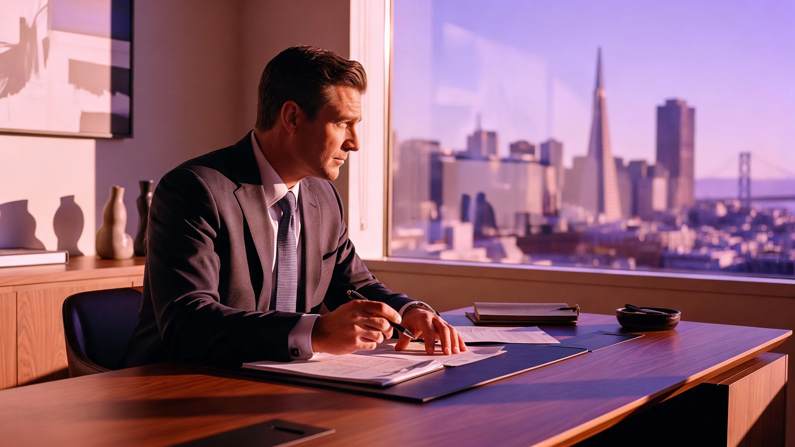Man sitting in an office
